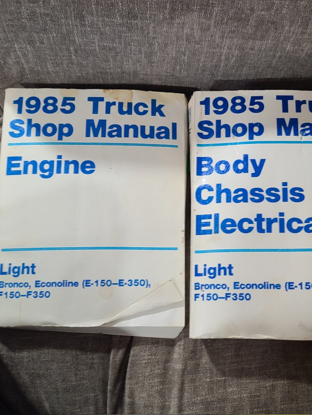 1985 Teuck Shop Manual Engine And Body Chassis Electrical Book Set